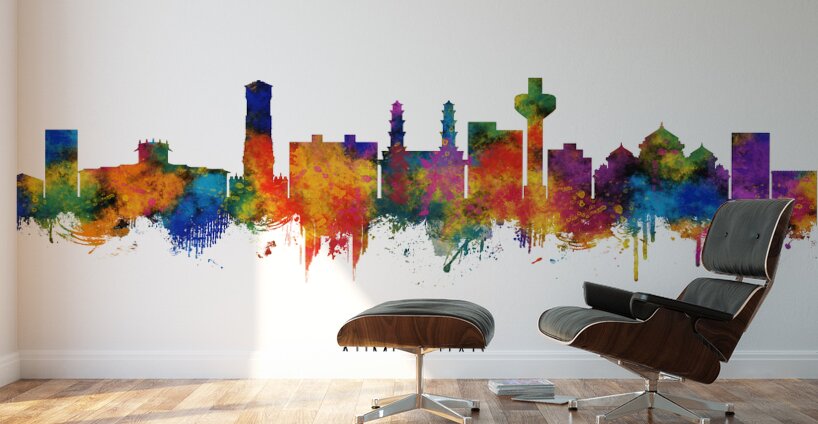 Ahmedabad India Skyline Wall Murals