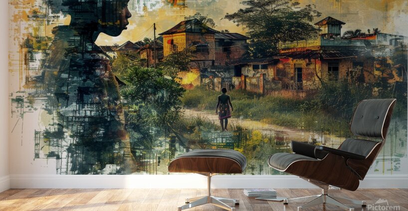 Digital Streams Watercolor Dreams: Visions of African-American Essence Wall Murals