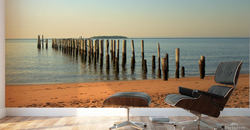 Midland Beach Morning Days Gone By Wall Murals