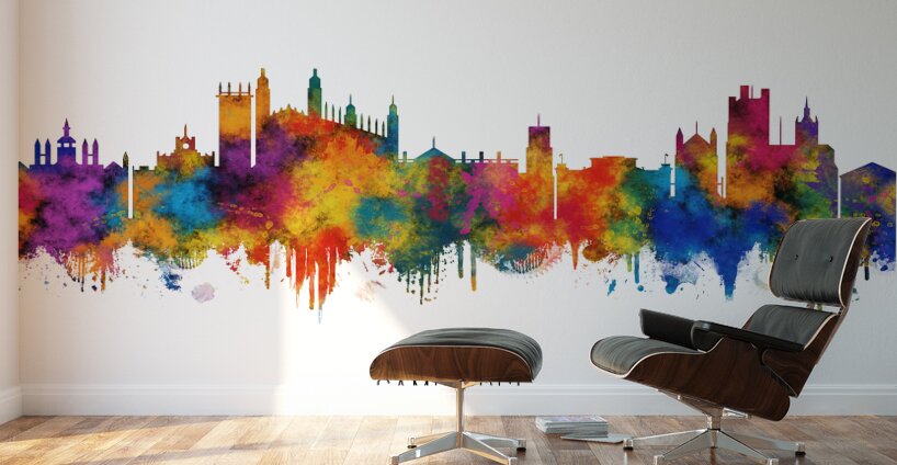 Cambridge England Skyline Wall Murals