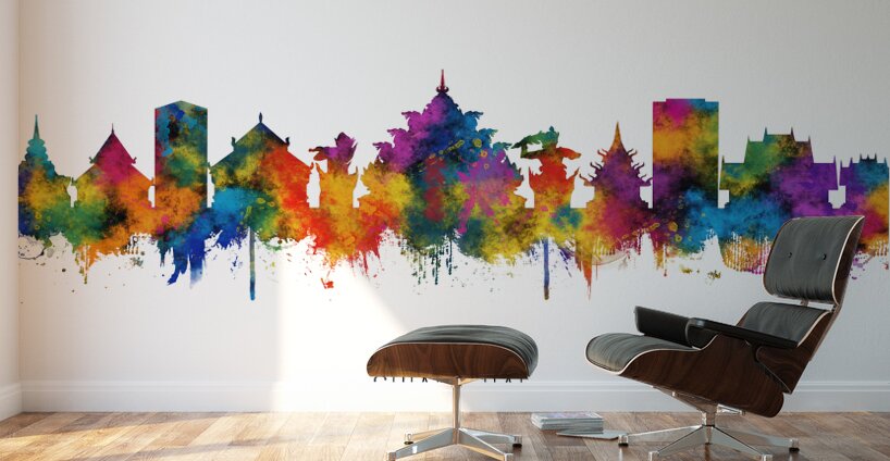 Chiang Rai Thailand Skyline Wall Murals