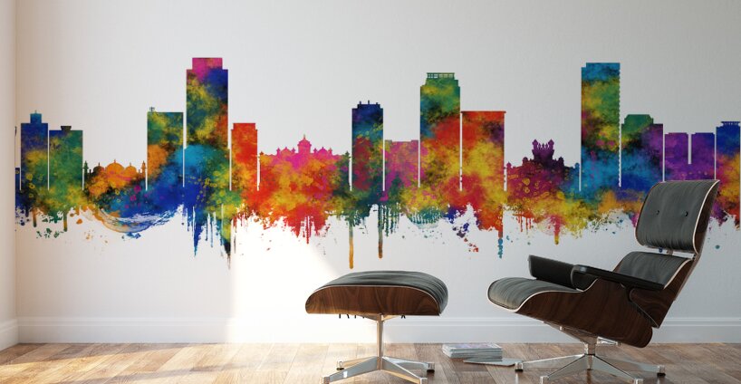 Dhaka Bangladesh Skyline Wall Murals