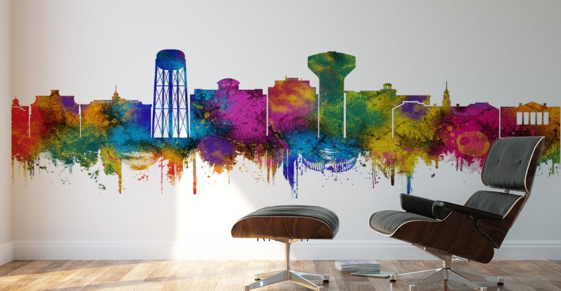 Dover Delaware Skyline Wall Murals