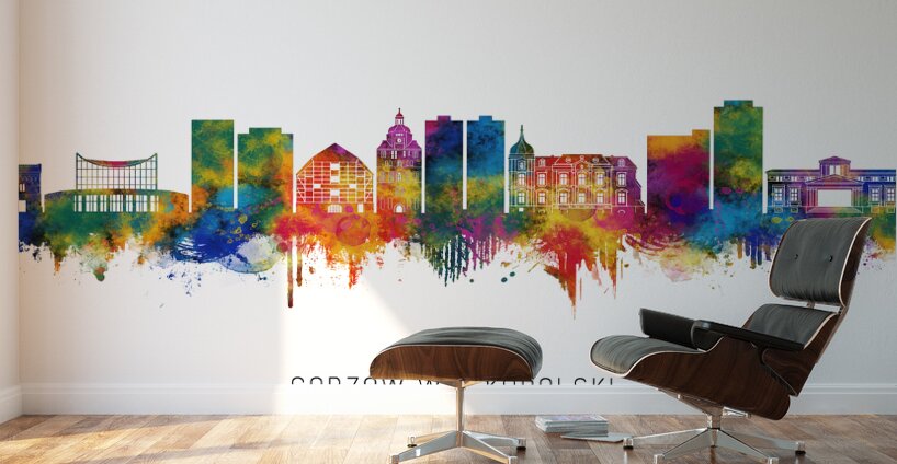 Gorzow Wielkopolski Poland Skyline Wall Murals