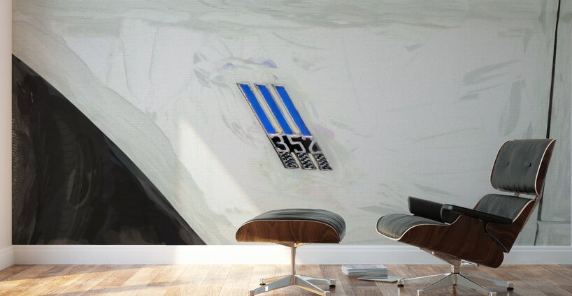 1966 White Ford Galaxie Custom 500 XL X 1 Wall Murals