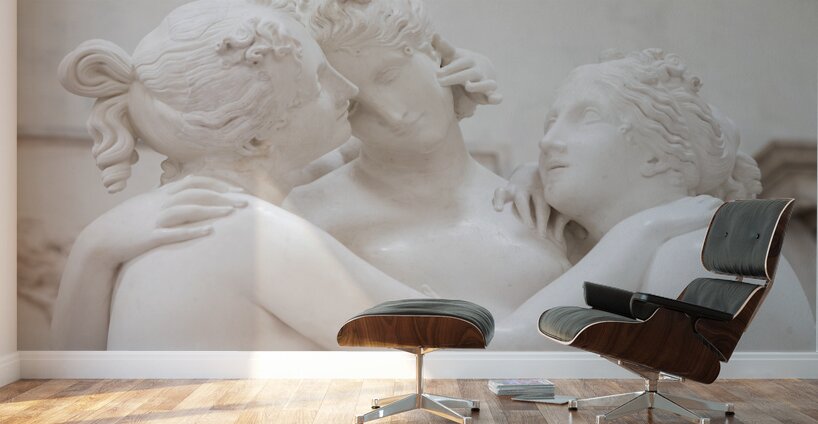 Possagno Italy - The Three Graces by Antonio Canova symbol of  Wall Murals
