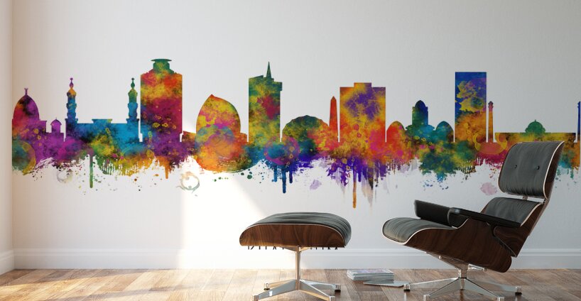 Khartoum Sudan Skyline Wall Murals