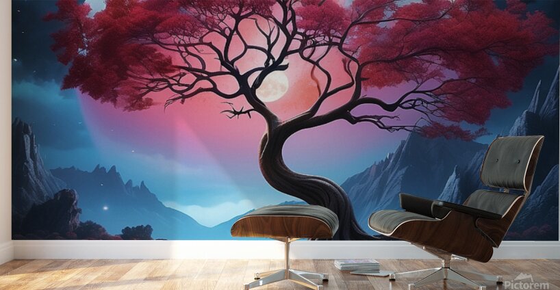 Inside a water drop Wall Murals