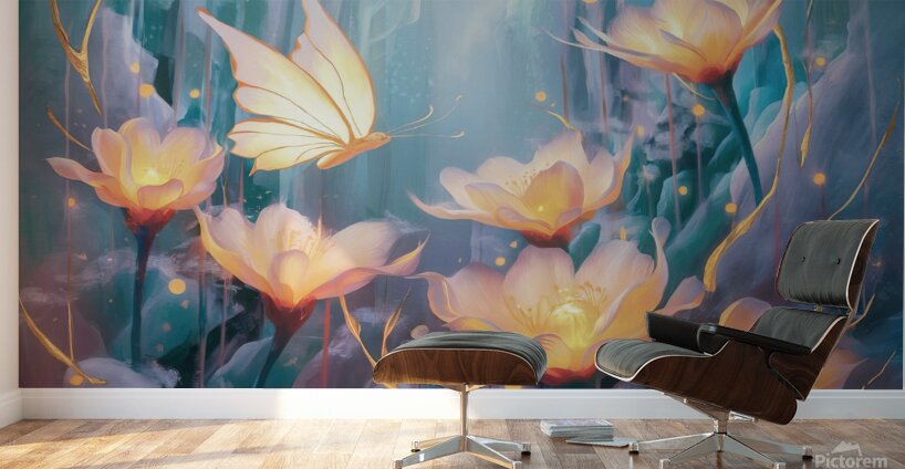 captures the essence of flowers  68 Wall Murals