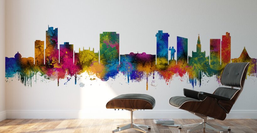 Maputo Mozambique Skyline Wall Murals