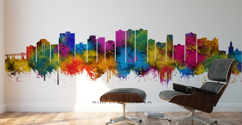 Ribeirao Preto Brazil Skyline Wall Murals