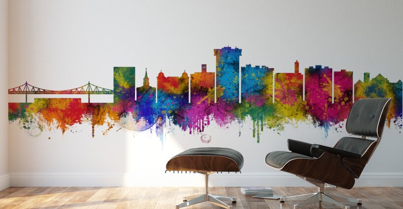 Springfield Missouri Skyline Wall Murals
