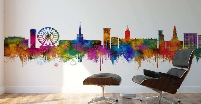 Sochi Russia Skyline Wall Murals