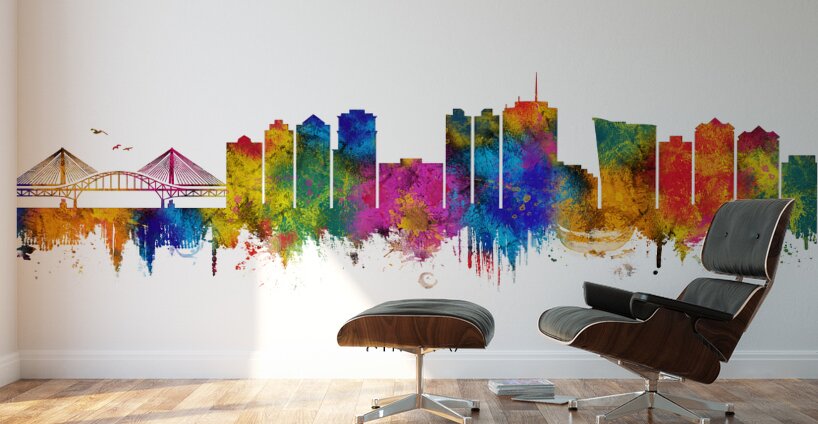 Surrey Canada Skyline Wall Murals