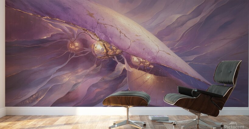 abstract oil painting that captures the essence of flowers  7 Wall Murals