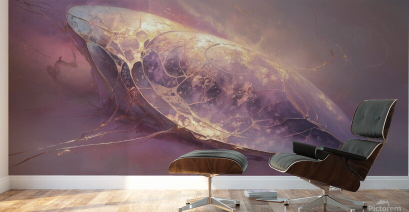 abstract oil painting that captures the essence of flowers  10 Wall Murals