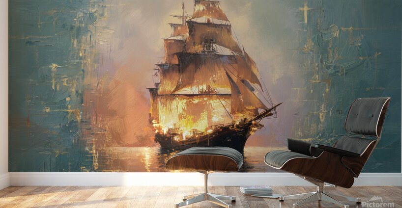 abstract oil painting that captures the essence of flowers  41 Wall Murals