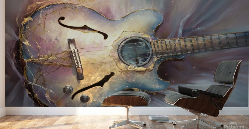 abstract oil painting that captures the essence of flowers  37 Wall Murals