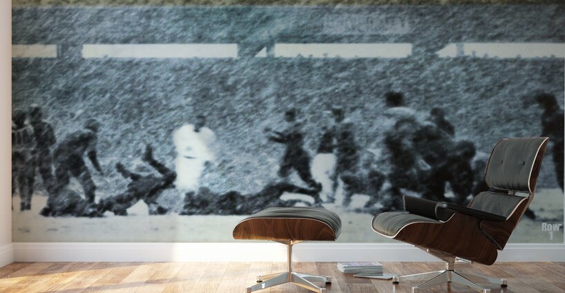 1928 drake creighton football blizzard art Wall Murals