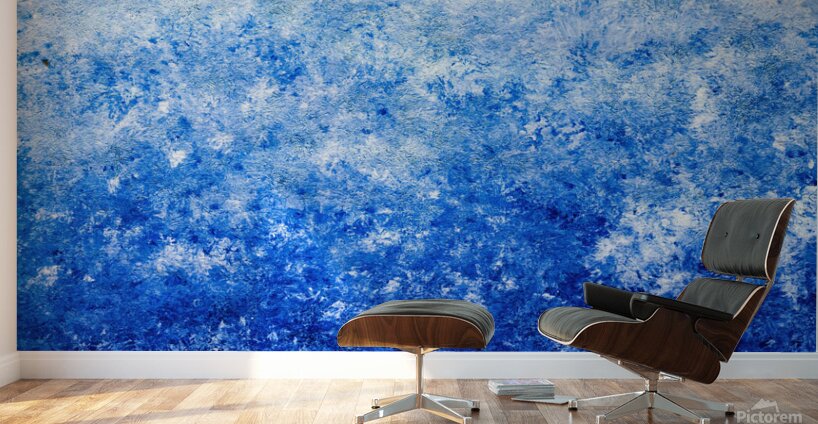 Abstract blue painting Wall Murals