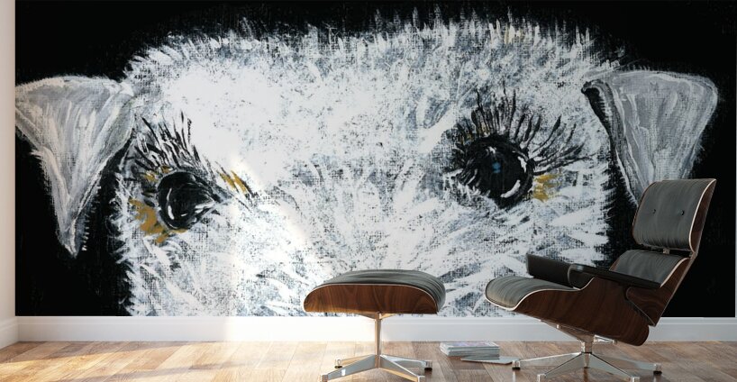 Schnauzer portrait Wall Murals