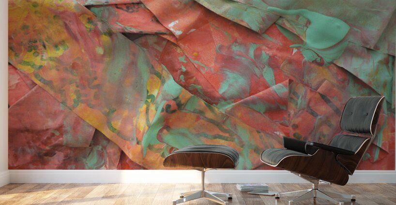 Layers of Fire and Mist Wall Murals