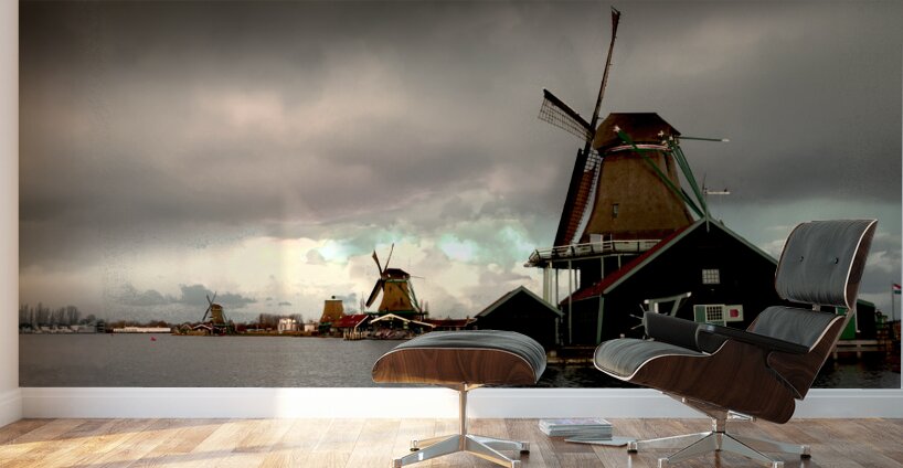 Cloudy Troubles Ahead Wall Murals