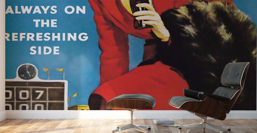 1940 coke football ad Wall Murals