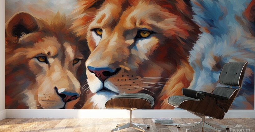 lion Wall Murals