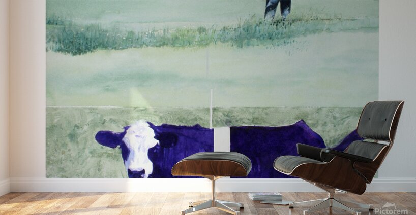 Border Cow Wall Murals