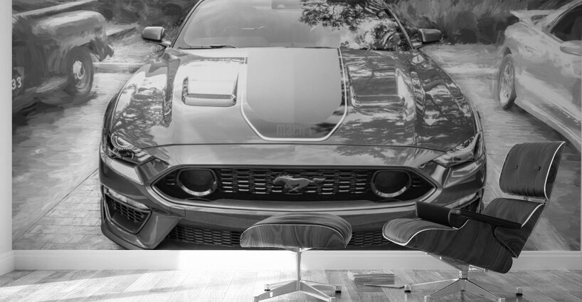  2022 Ford Mustang Mach 1 Eruption Green X 5 Wall Murals