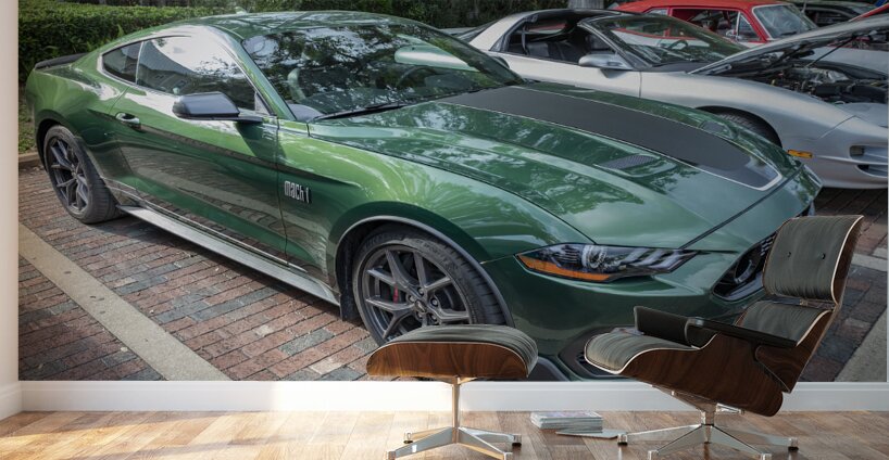  2022 Ford Mustang Mach 1 Eruption Green X 11 Wall Murals
