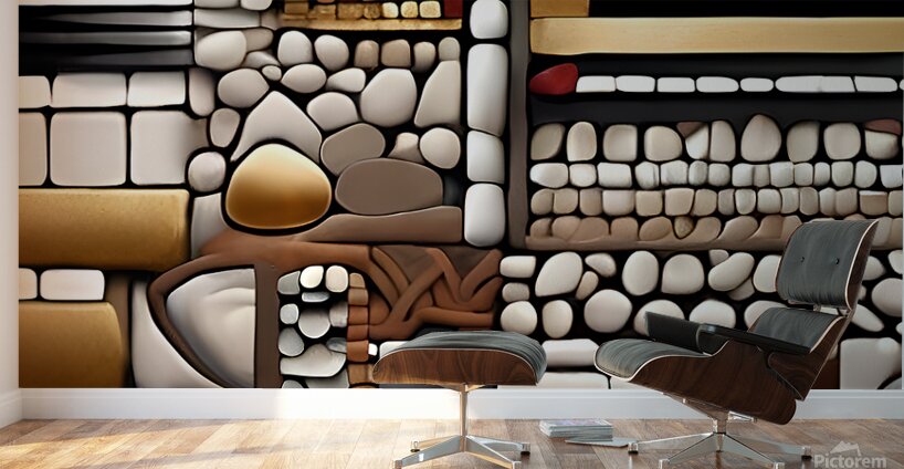 abstract stone pattern Wall Murals
