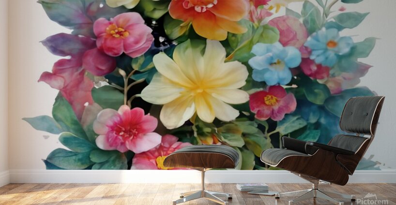 h flower 50 Wall Murals