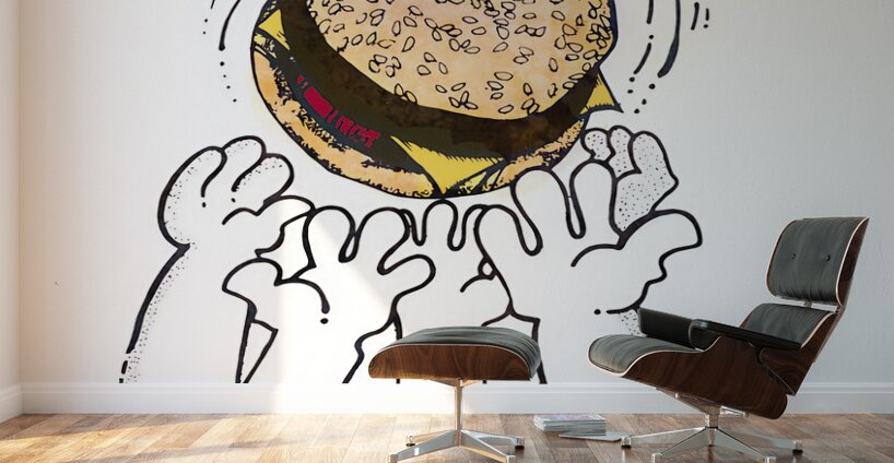 1970s mcdonalds basketball ad Wall Murals