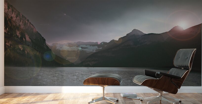 Canadian Banff Lake Louise Sunset Glow Wall Murals