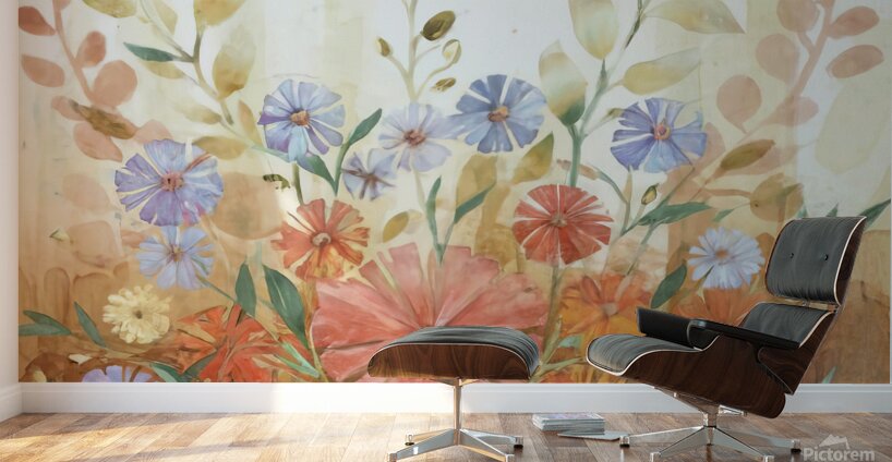 abstract oil painting of flowers 20 Wall Murals