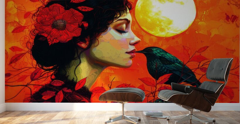 Sunset Companion  Wall Murals
