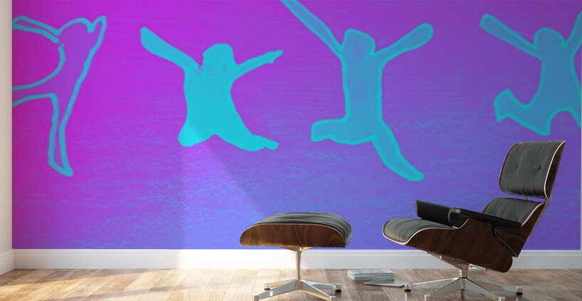 FIGURE CELEBRATE PINK Wall Murals
