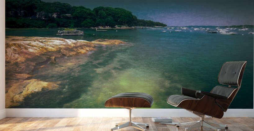 Falmouth Maine Town Landing Harbor Wall Murals