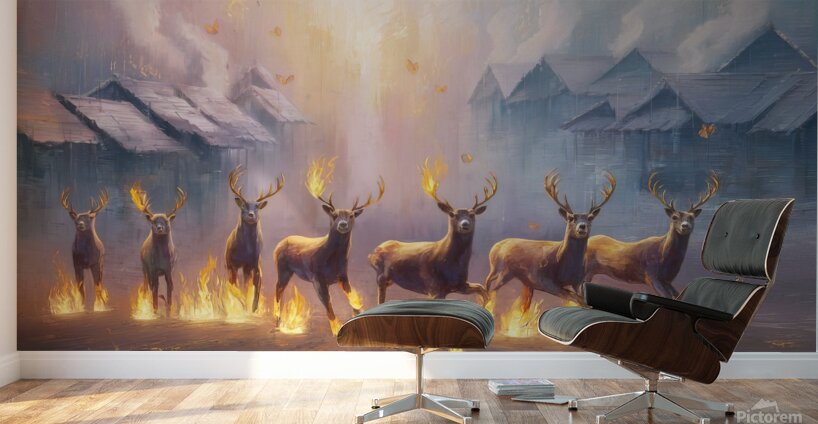 abstract oil painting of flowers 12 Wall Murals