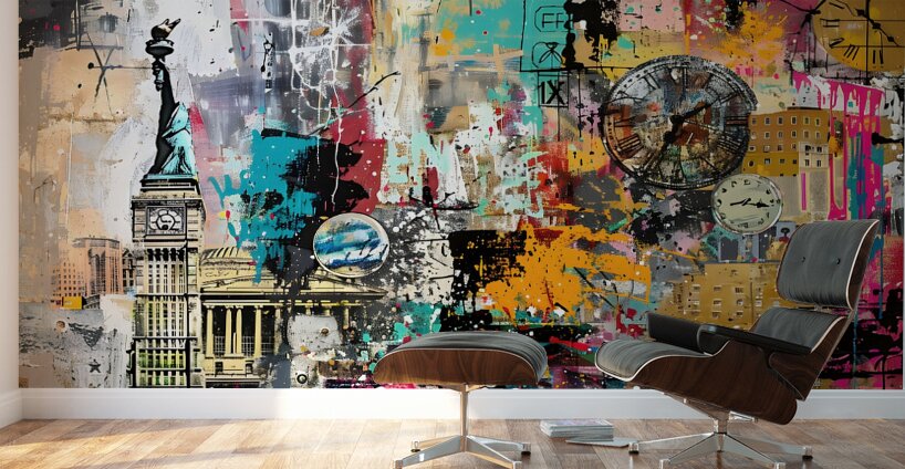 Statue of Tower Colosseum 4 Wall Murals