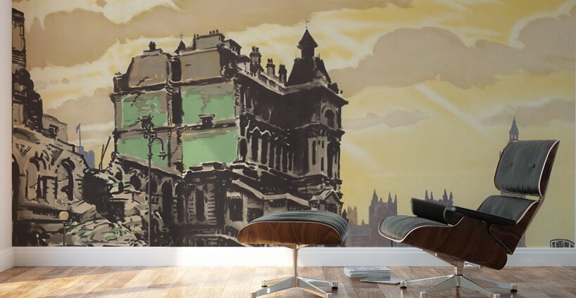 1944 London Art Wall Murals