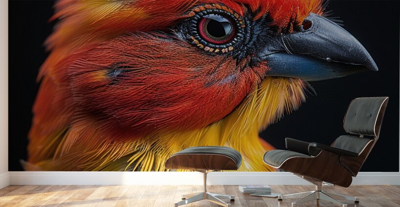 Asian Beautiful Bird Wall Murals