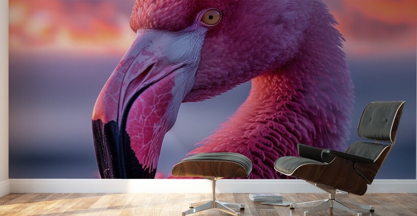 Tropical Flamingo Wall Murals