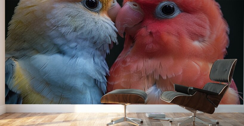 Sweet Lovebird Wall Murals