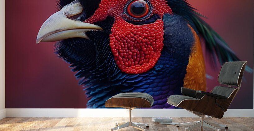 Vibrant Pheasant Bird Wall Murals