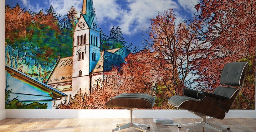 ArtXcl 180 church center digitized Wall Murals