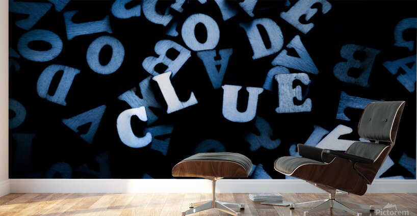 Blue clue Wall Murals