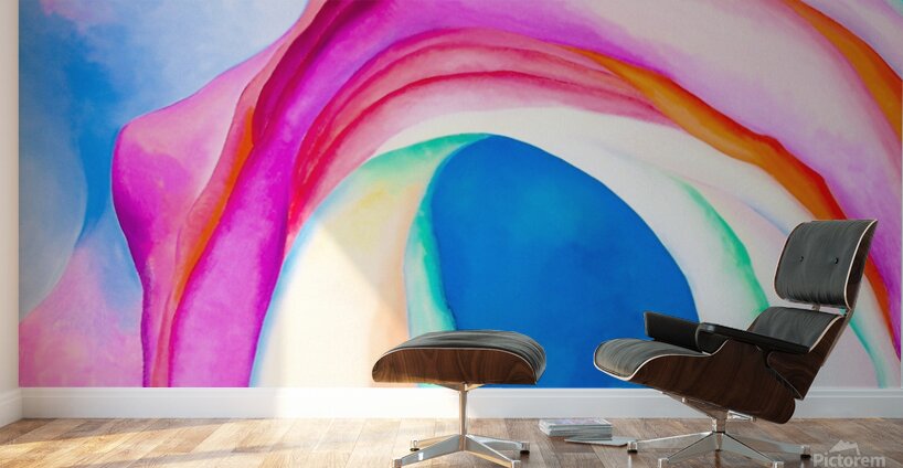 Georgia O Keeffe - Music Pink and Blue  No. 2 Wall Murals